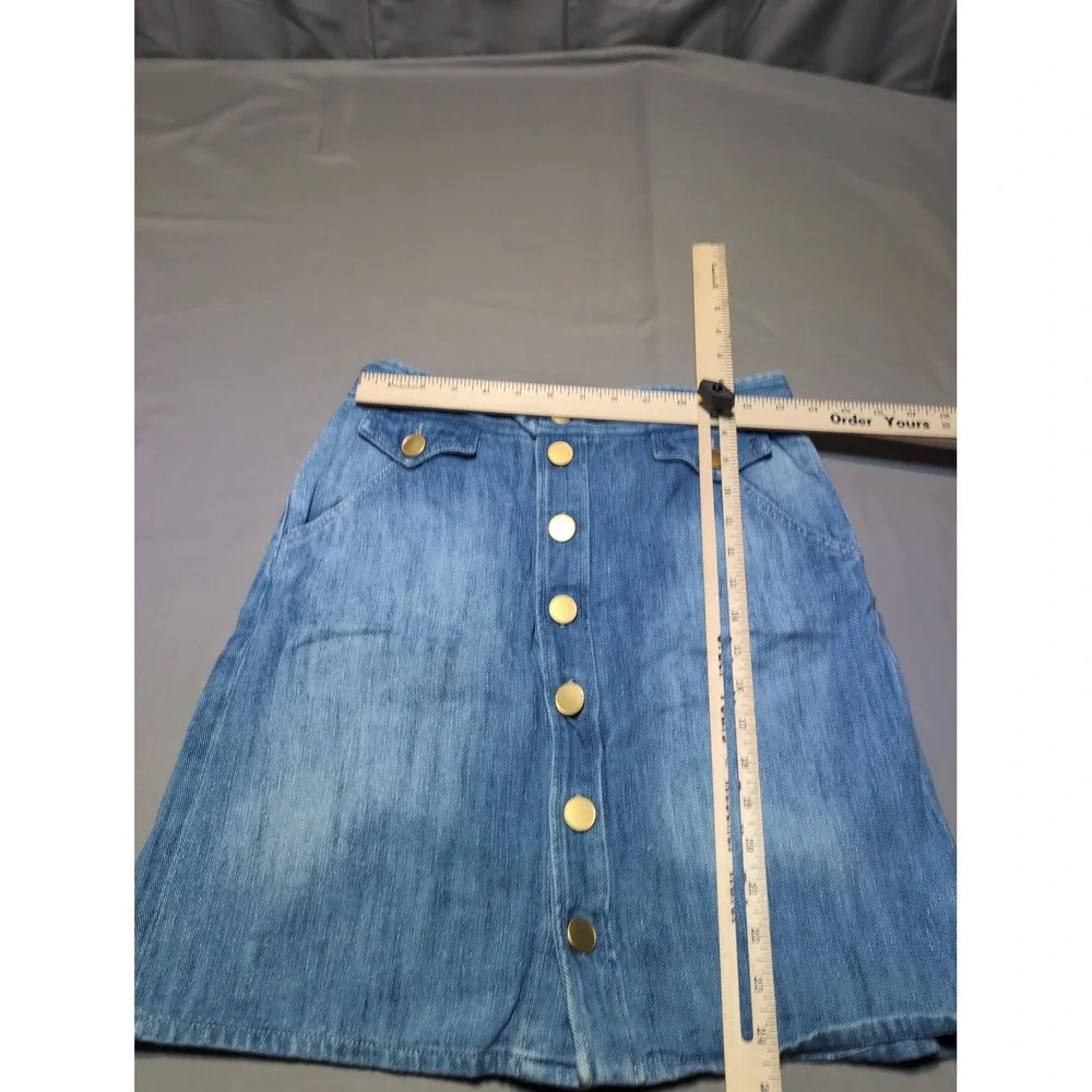 Isabel Marant Etoile Denim‎ Button Front Mini Skirt Women's Size 38